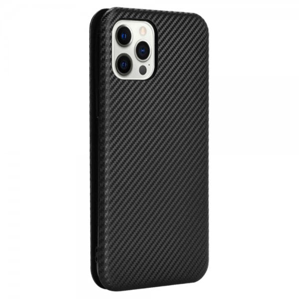 iPhone 13 Pro hiilikuitukuvioinen suojakuori, musta