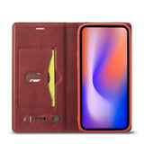 Lc.Imeeke iPhone 13 Pro -kotelo ulkopuolella, korttipaikka, punainen