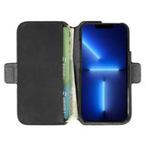 Krusell iPhone 13 Pro Fodral Leather PhoneWallet Musta