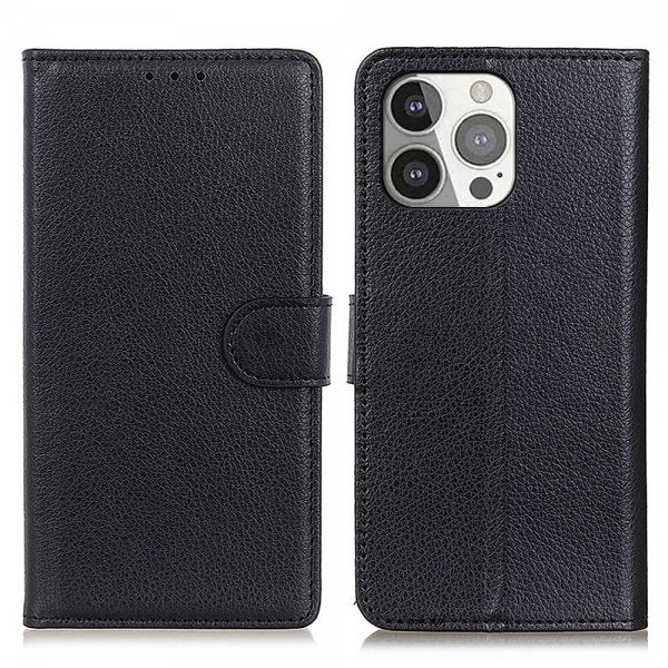Nordic Covers iPhone 13 Pro Litsi Raven Black -kotelo