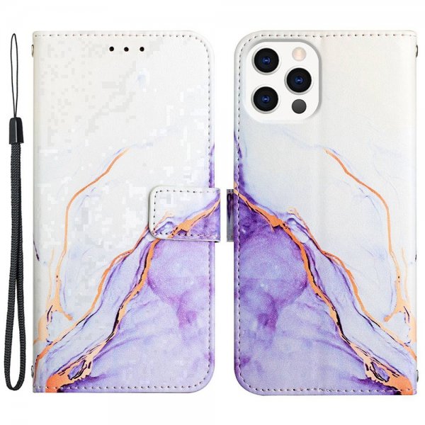iPhone 13 Pro Kuoret Marmori Valkoinen Violetti