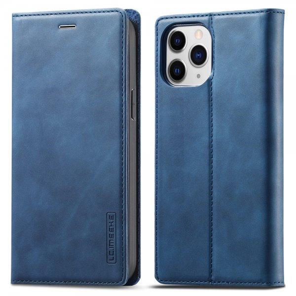 Lc.Imeeke iPhone 13 Pro -suojakuori korttipaikalla, flip, sininen