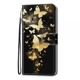 iPhone 13 Pro -kotelo kultaisin perhoskuvioin