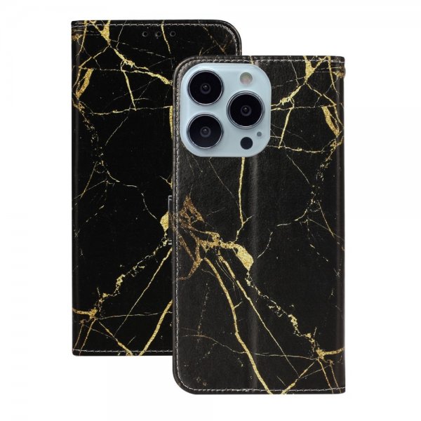 iPhone 13 Pro Kuori Marmorikuvio Kultainen