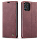 CaseMe iPhone 13 Pro -suojakotelo, retro, taitettava, punainen