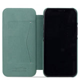holdit iPhone 13 Pro -suojakuori SlimFlip Wallet Moss Green