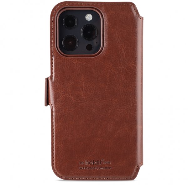 holdit iPhone 13 Pro Suojakotelo Wallet Case Magnet Berlin Dark Brown