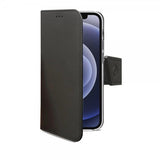 Celly iPhone 13 Pro -suojakuori Wally Wallet Case, musta