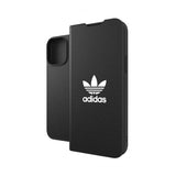 Adidas iPhone 13 Pro Max Kotelo Booklet Case Musta