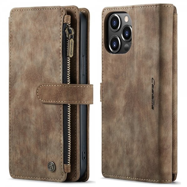CaseMe iPhone 13 Pro Max -kotelo C30 Series Ruskea