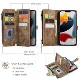 CaseMe iPhone 13 Pro Max -kotelo C30 Series Ruskea