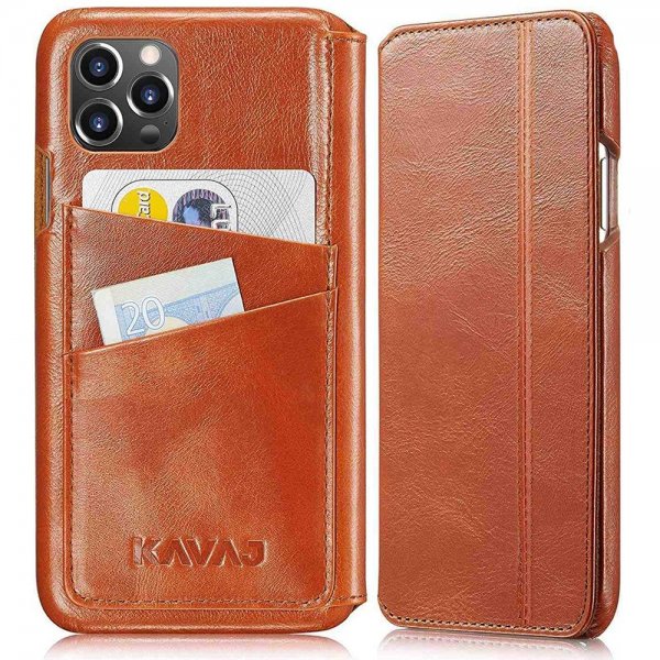 KAVAJ iPhone 13 Pro Max -kotelo Dallas Ruskea