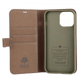 Onsala iPhone 13 Pro Max -kotelo, ECO Wallet, ruskea