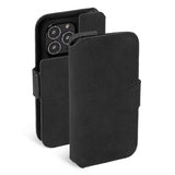 Krusell iPhone 13 Pro Max -kotelo, Leather PhoneWallet, musta