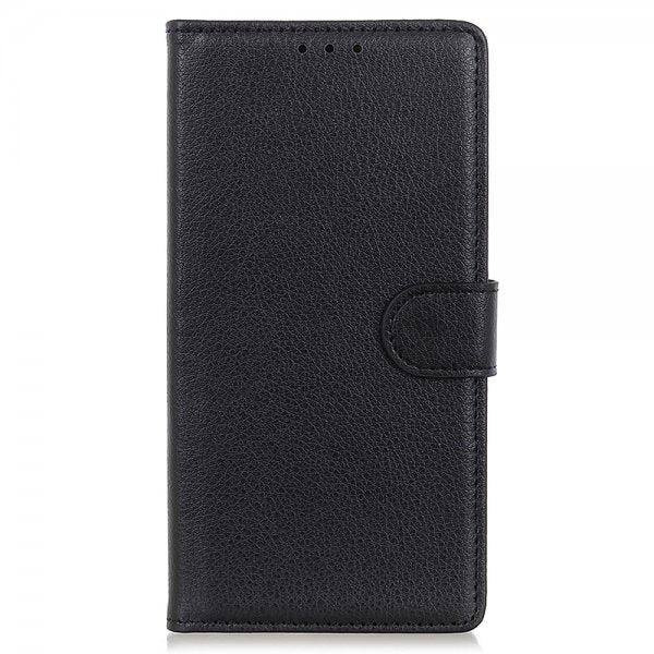 Nordic Covers iPhone 13 Pro Max Kotelo Litchi Raven Black