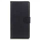 Nordic Covers iPhone 13 Pro Max Kotelo Litchi Raven Black