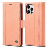Lc.Imeeke iPhone 13 Pro -suojakuori korttipaikalla ja jalustatoiminnolla, vaaleanpunainen
