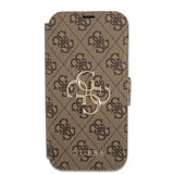 Guess iPhone 13 Pro Max Kotelo Metalli Logo Ruskea