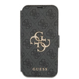 Guess iPhone 13 Pro Max -suojakuori, metallilogo, harmaa