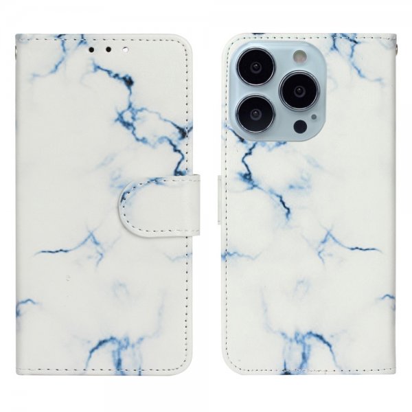 iPhone 13 Pro Max Suojakuori Kuviollinen Valkoinen Marmori