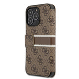 Guess iPhone 13 Pro Max Suojakuori Printed Stripe Ruskea