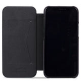 holdit iPhone 13 Pro Max -kotelo SlimFlip Wallet Musta