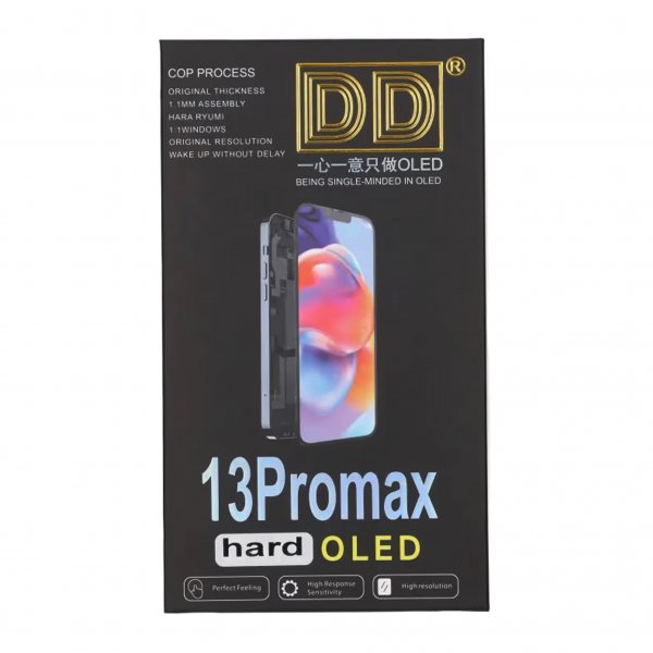 iPhone 13 Pro Max kova OLED-näyttö, korkea laatu, musta (DD-merkki)