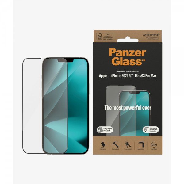 PanzerGlass iPhone 13 Pro Max/iPhone 14 Plus näytönsuoja Ultra-Wide Fit EasyAligner