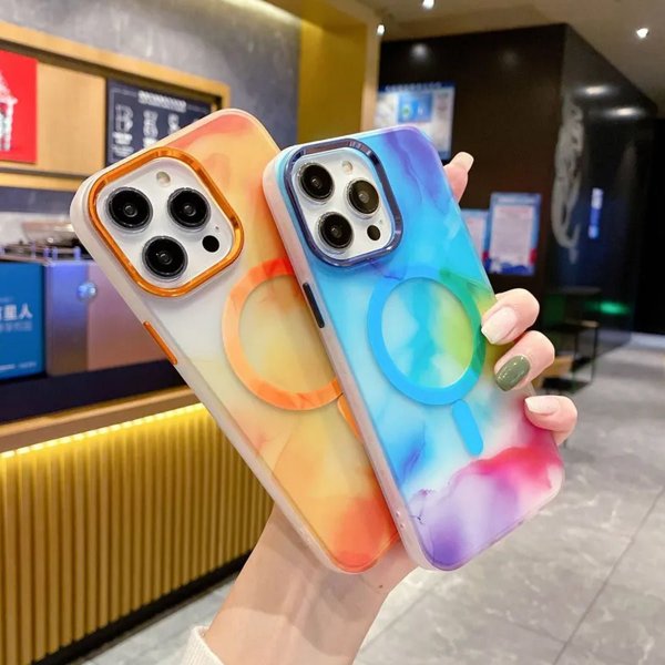 iPhone 13 Pro Max Kuori Kuvio Abstrakti Sininen