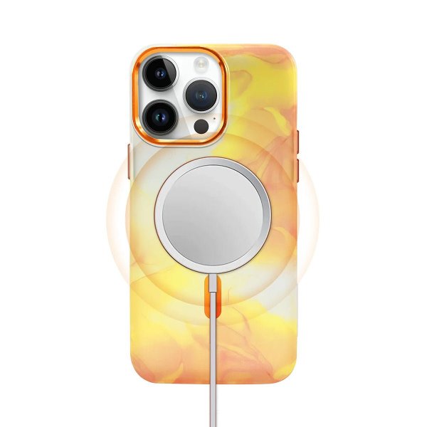 iPhone 13 Pro Max Kuori Kuvio Abstrakti Keltainen