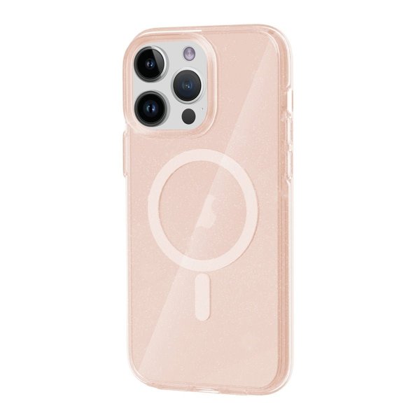 iPhone 13 Pro Max -glitterkotelo MagSafe, kulta