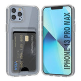 Rvelon iPhone 13 Pro Max Kotelo Korttipidikkeellä Läpinäkyvä