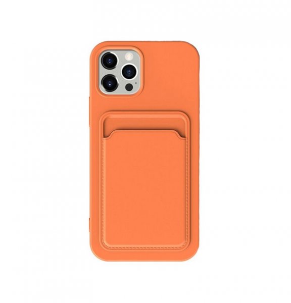 iPhone 13 Pro Max -kotelo korttitelineellä, oranssi