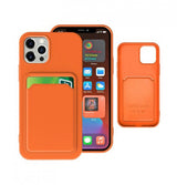 iPhone 13 Pro Max -kotelo korttitelineellä, oranssi