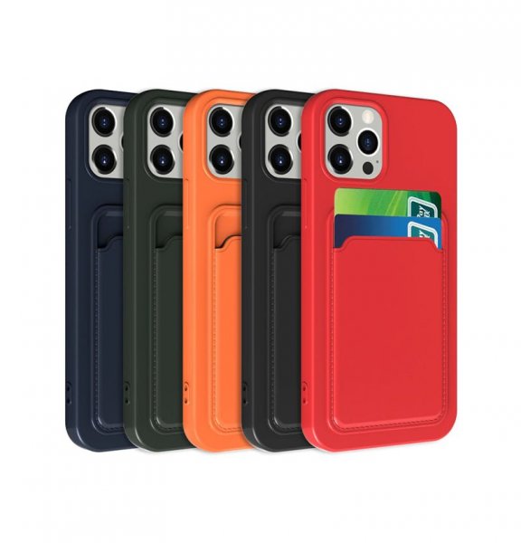 iPhone 13 Pro Max -kotelo, jossa korttipidike, punainen