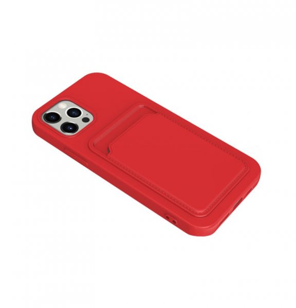 iPhone 13 Pro Max -kotelo, jossa korttipidike, punainen