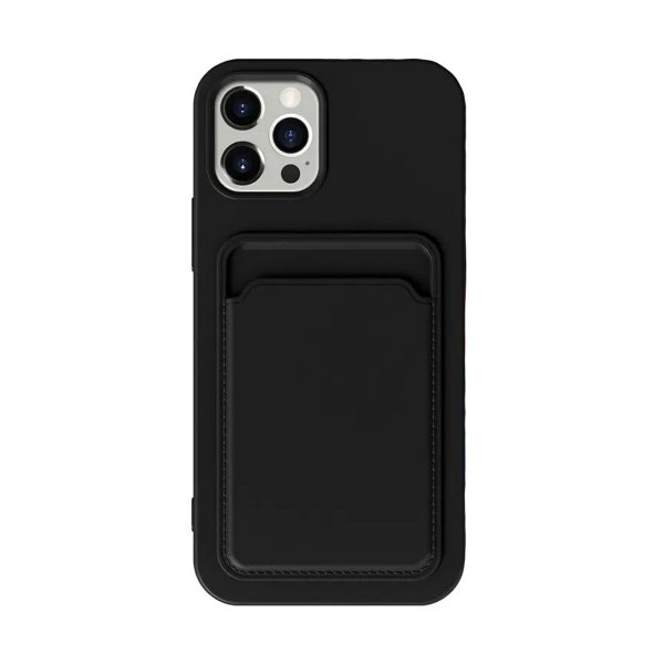 iPhone 13 Pro Max Kotelo Korttipidikkeellä Musta
