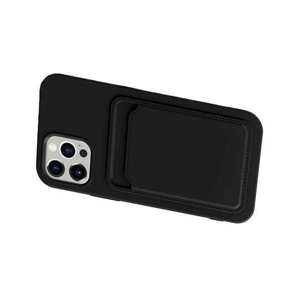 iPhone 13 Pro Max Kotelo Korttipidikkeellä Musta