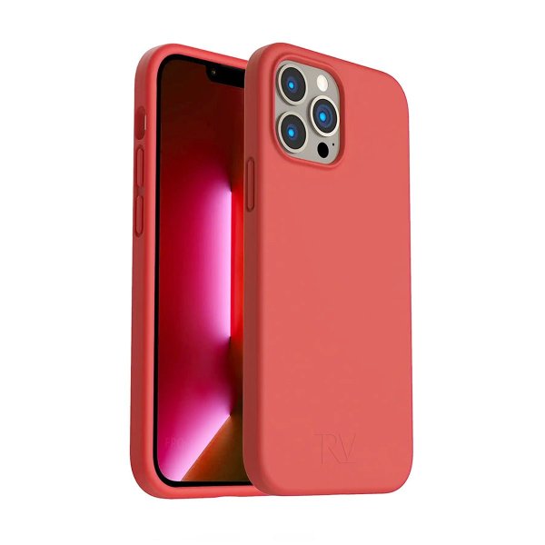 Rvelon iPhone 13 Pro Max -silikonikuori, pinkki