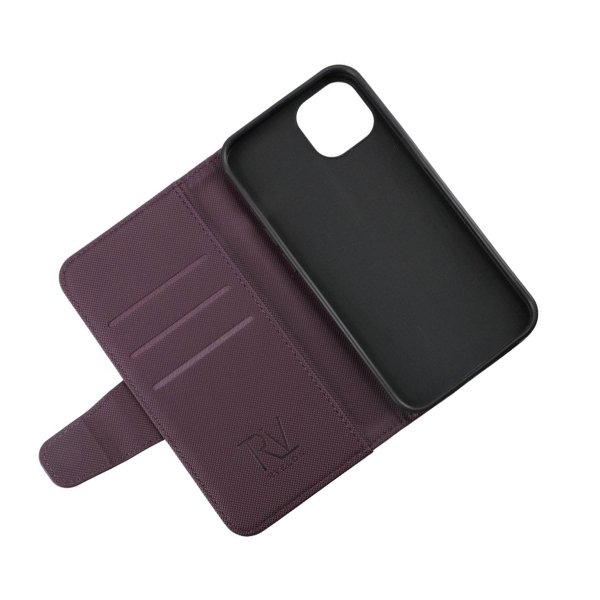 Rvelon iPhone 13 Pro Max Kotelo, taitettava korttipaikka, violetti