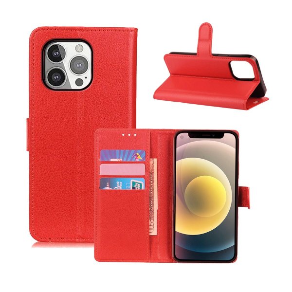 iPhone 13 Pro Max -kotelo jalustalla, punainen