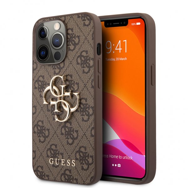 Guess iPhone 13 Pro Max Suojakuori Big Logo Ruskea
