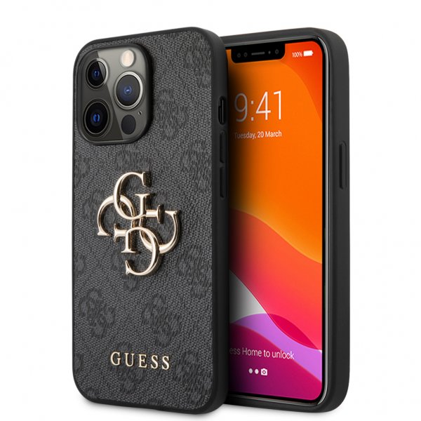 Guess iPhone 13 Pro Max Suojakuori Big Logo Harmaa