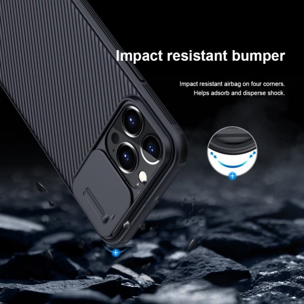 Nillkin iPhone 13 Pro Max CamShield Pro -suojakuori, musta