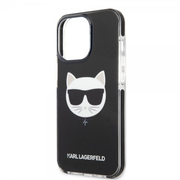Karl Lagerfeld iPhone 13 Pro Max Suojakuori Choupette Musta