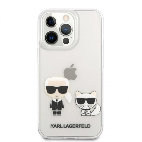 Karl Lagerfeld iPhone 13 Pro Max -kuori Choupette Transparent