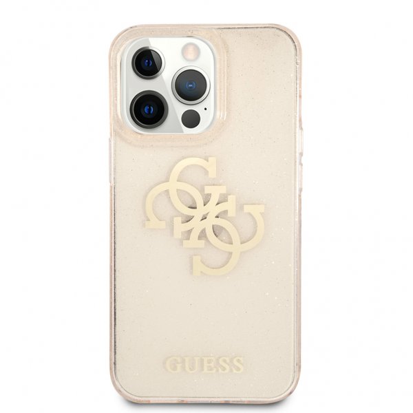 Guess iPhone 13 Pro Max Suojakuori Full Glitter Kulta