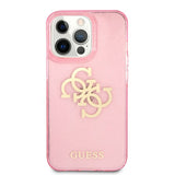 Guess iPhone 13 Pro Max -kuori, täysi glitter, vaaleanpunainen