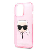Karl Lagerfeld iPhone 13 Pro Max Kuori Full Glitter Pinkki
