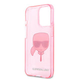 Karl Lagerfeld iPhone 13 Pro Max Kuori Full Glitter Pinkki